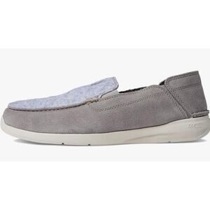 Clarks mens Gorwin Step Loafer, Grey Suede, 8.5 US